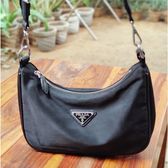 Prada readdition 2000 Cloth handbag - Picture 4 of 8